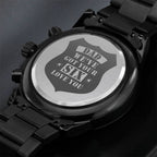 We've Got Your Six – Engraved Men's Watch