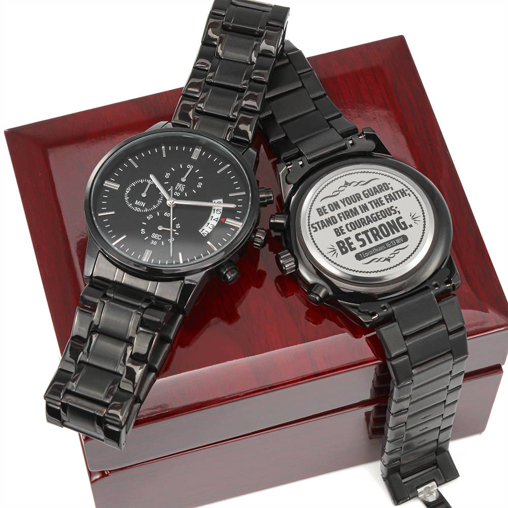 Be On Your Guard Men's Watch – 1 Corinthians 16:13