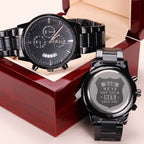 We've Got Your Six – Engraved Men's Watch