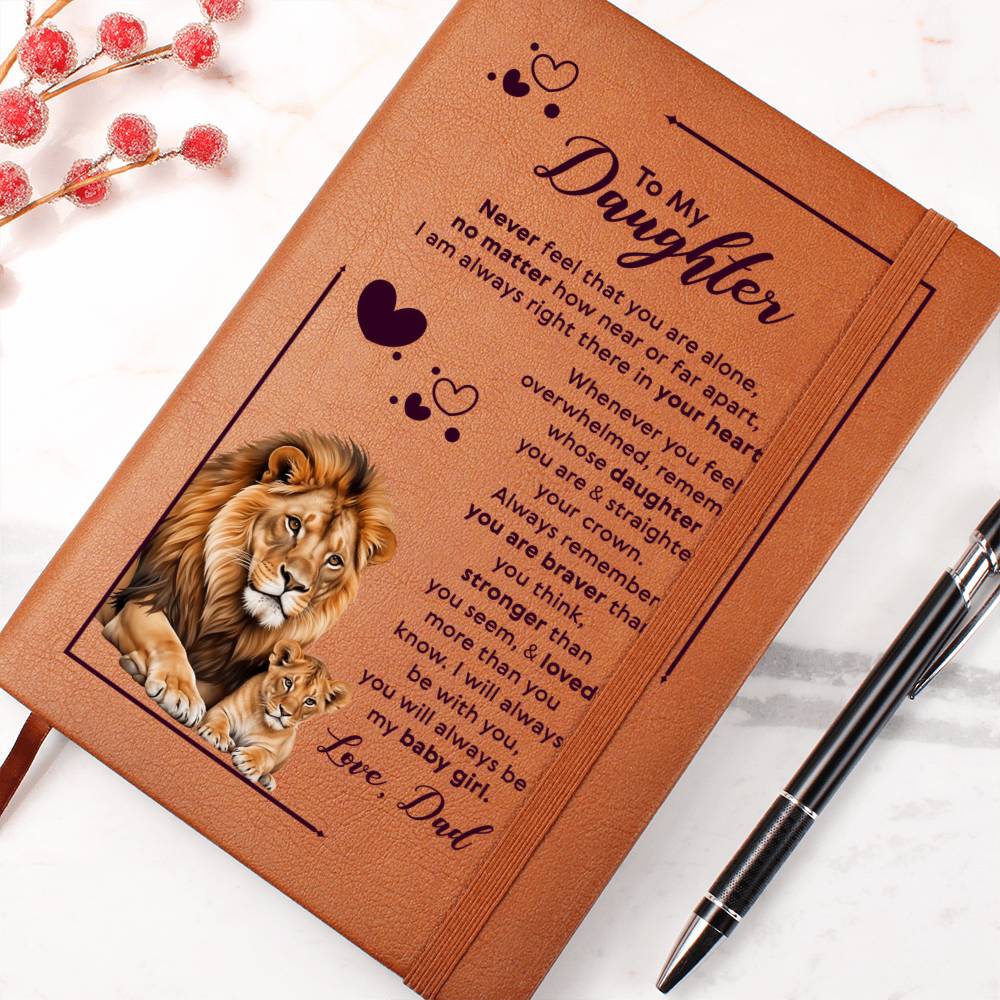 To My Daughter – Your Crown Leather Journal