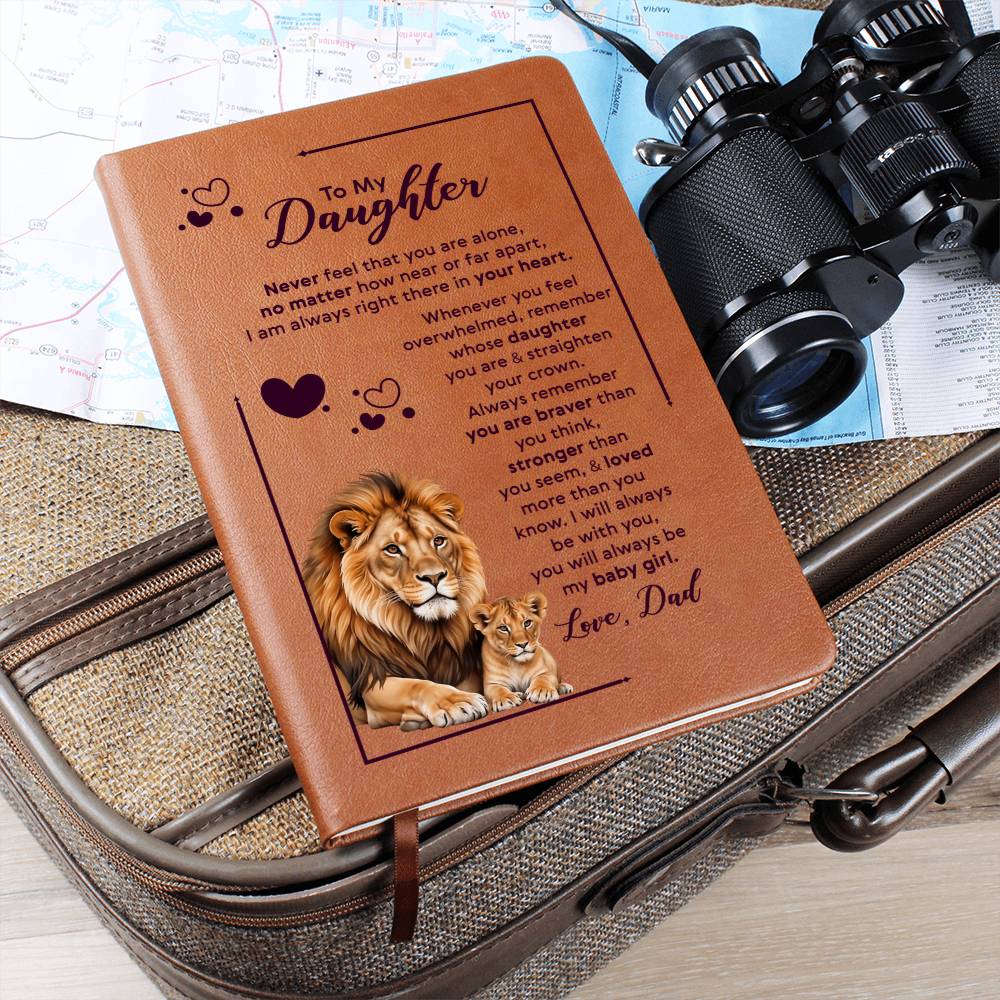 To My Daughter – Your Crown Leather Journal