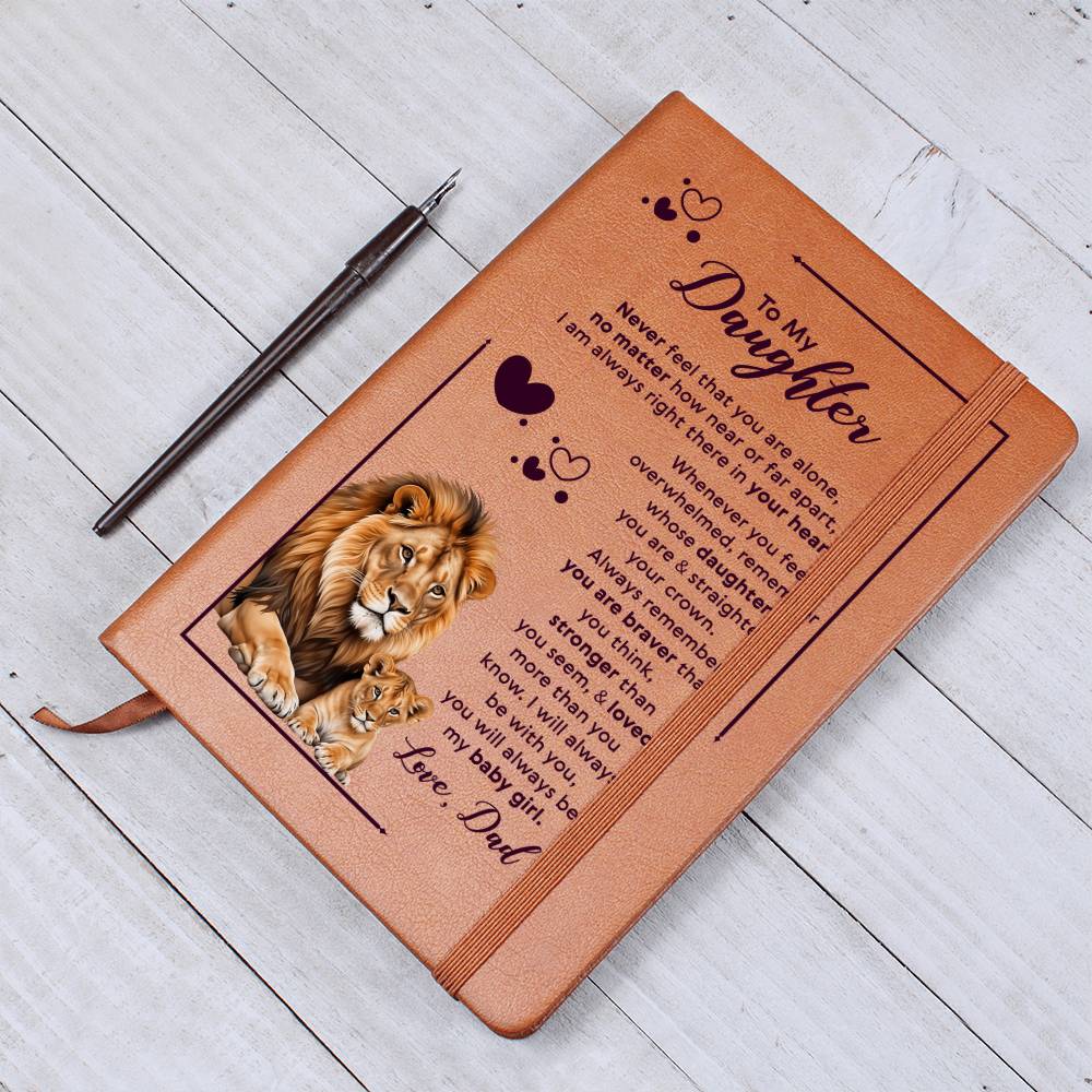 To My Daughter – Your Crown Leather Journal