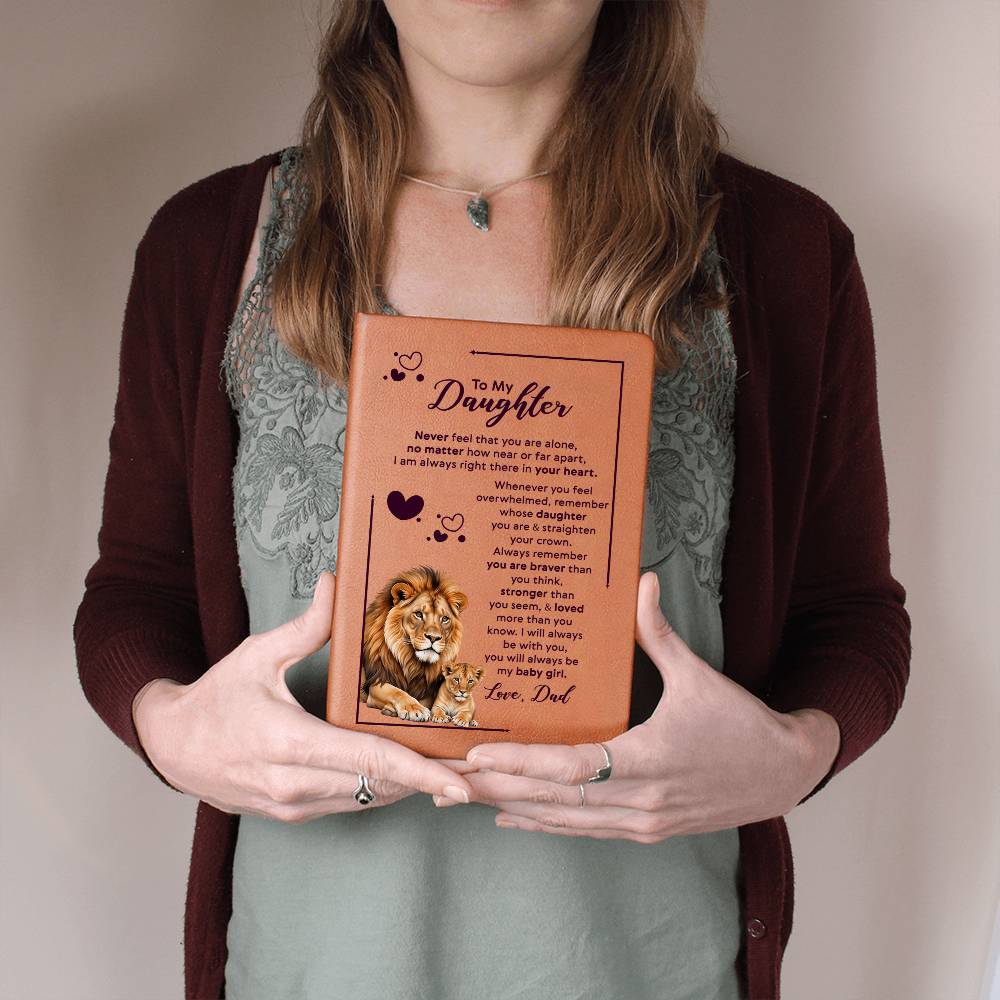 To My Daughter – Your Crown Leather Journal