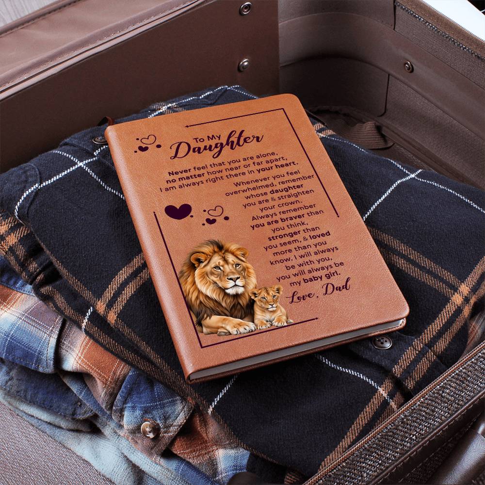 To My Daughter – Your Crown Leather Journal