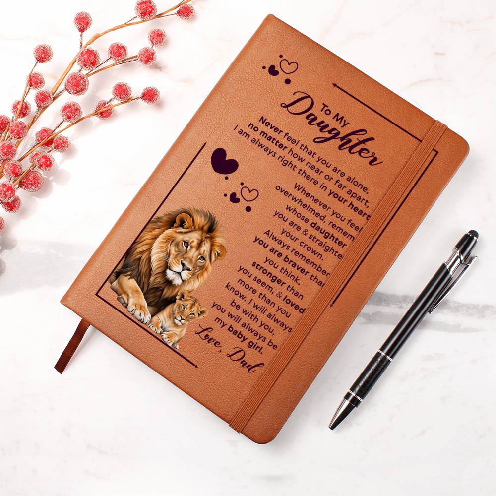 To My Daughter – Your Crown Leather Journal