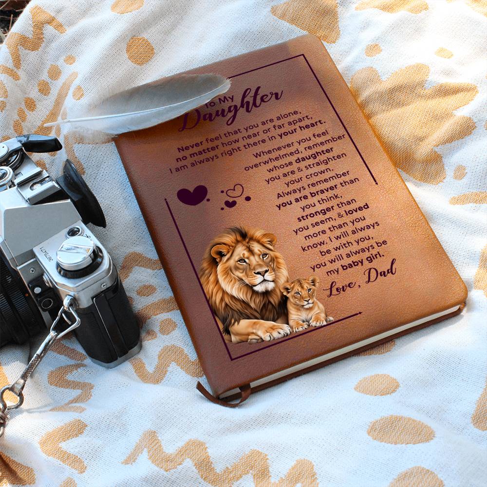 To My Daughter – Your Crown Leather Journal