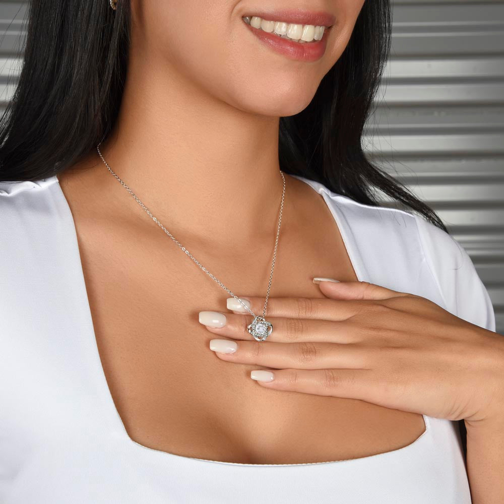 To My Sister – Love Knot Necklace