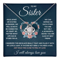 To My Sister – Love Knot Necklace