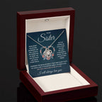 To My Sister – Love Knot Necklace