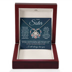 To My Sister – Love Knot Necklace