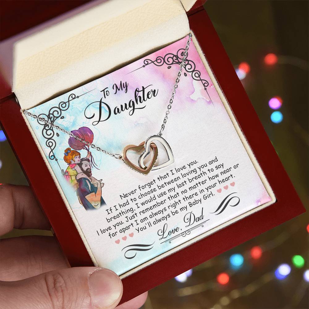 My Baby Girl – Interlocking Heart Necklace II