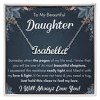 To My Daughter – Chapters Name Necklace