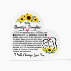 To My Daughter – Proud Heart Plaque