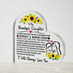 To My Daughter – Proud Heart Plaque