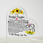 To My Daughter – Proud Heart Plaque