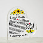 To My Daughter – Proud Heart Plaque