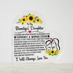 To My Daughter – Proud Heart Plaque