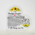 To My Daughter – Proud Heart Plaque