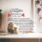 To My Daughter – Old Lion Heart Plaque