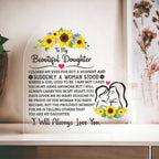 To My Daughter – Proud Heart Plaque