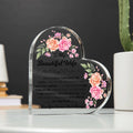 To My Beautiful Wife – Acrylic Heart Plaque