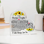 To My Daughter – Proud Heart Plaque