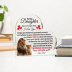 To My Daughter – Old Lion Heart Plaque