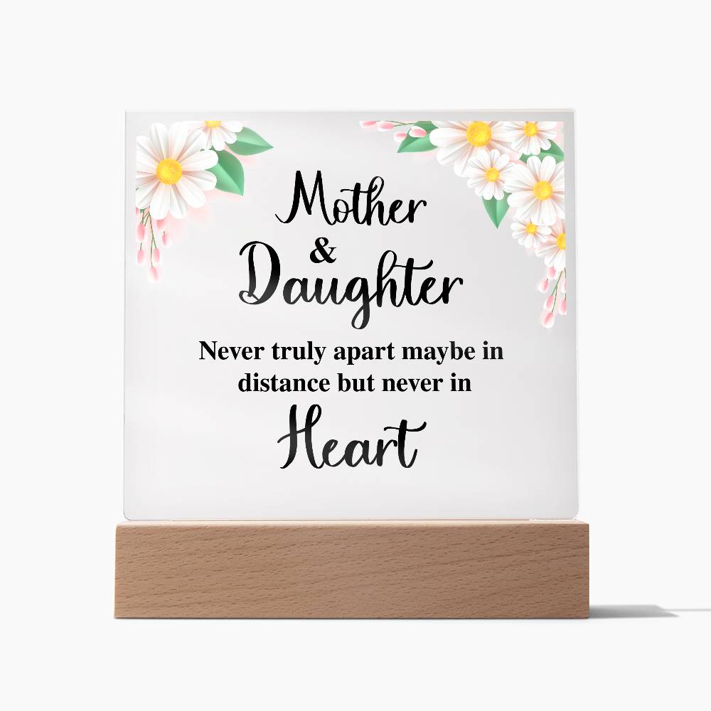 To My Daughter – Distance Square Plaque