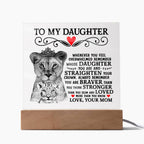 To My Daughter – Lion Crown Square Plaque