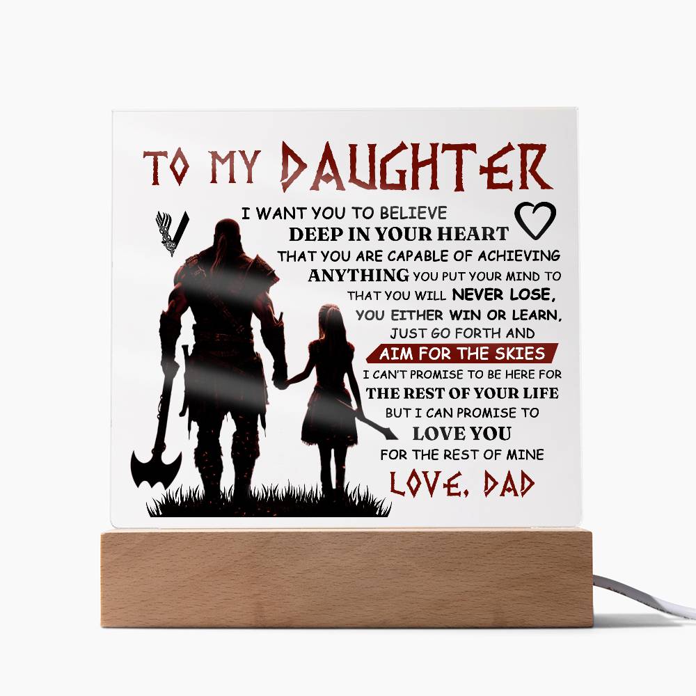 To My Daughter – Skies Plaque