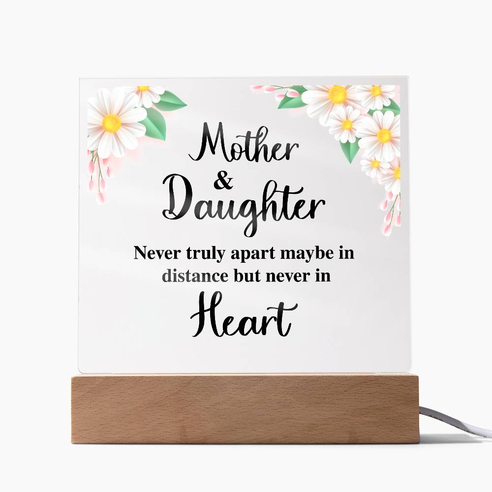 To My Daughter – Distance Square Plaque