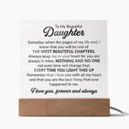 To My Daughter – Chapters Square Plaque