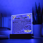To My Daughter – Square Plaque