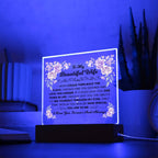 To My Beautiful Wife – Square Plaque