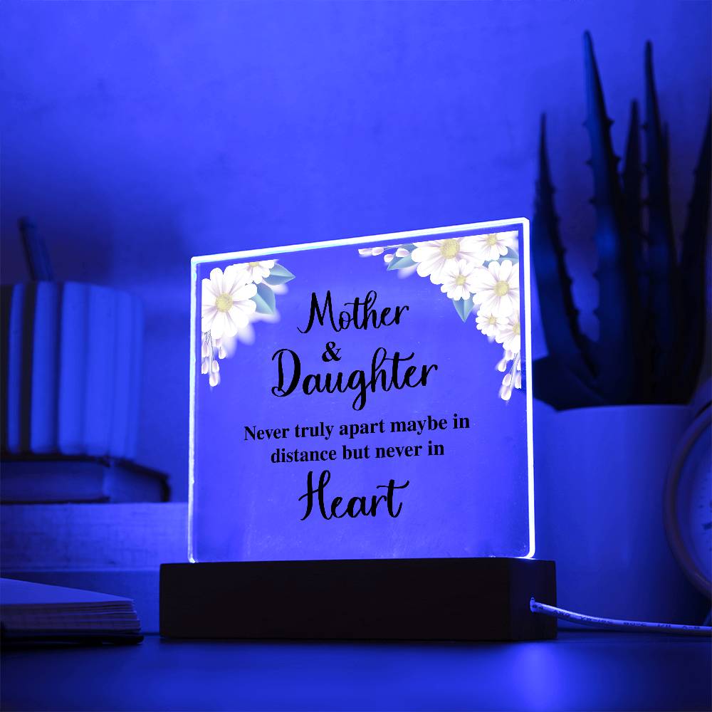 To My Daughter – Distance Square Plaque
