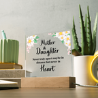 To My Daughter – Distance Square Plaque