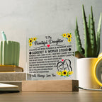 To My Daughter – Square Plaque