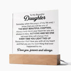 To My Daughter – Chapters Square Plaque