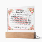 To My Beautiful Daughter – Square Plaque