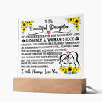 To My Daughter – Square Plaque