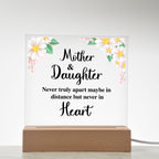 To My Daughter – Distance Square Plaque