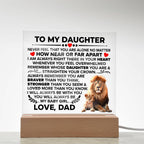 To My Daughter – Braver Square Plaque