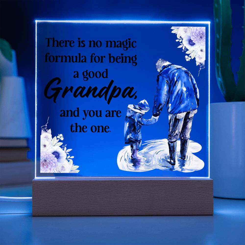 To My Grandpa – Square Plaque