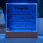To My Daughter – Chapters Square Plaque