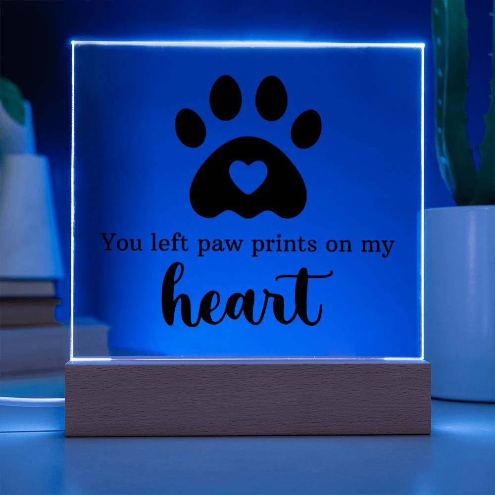 Pawprints on My Heart – Keepsake Plaque Set