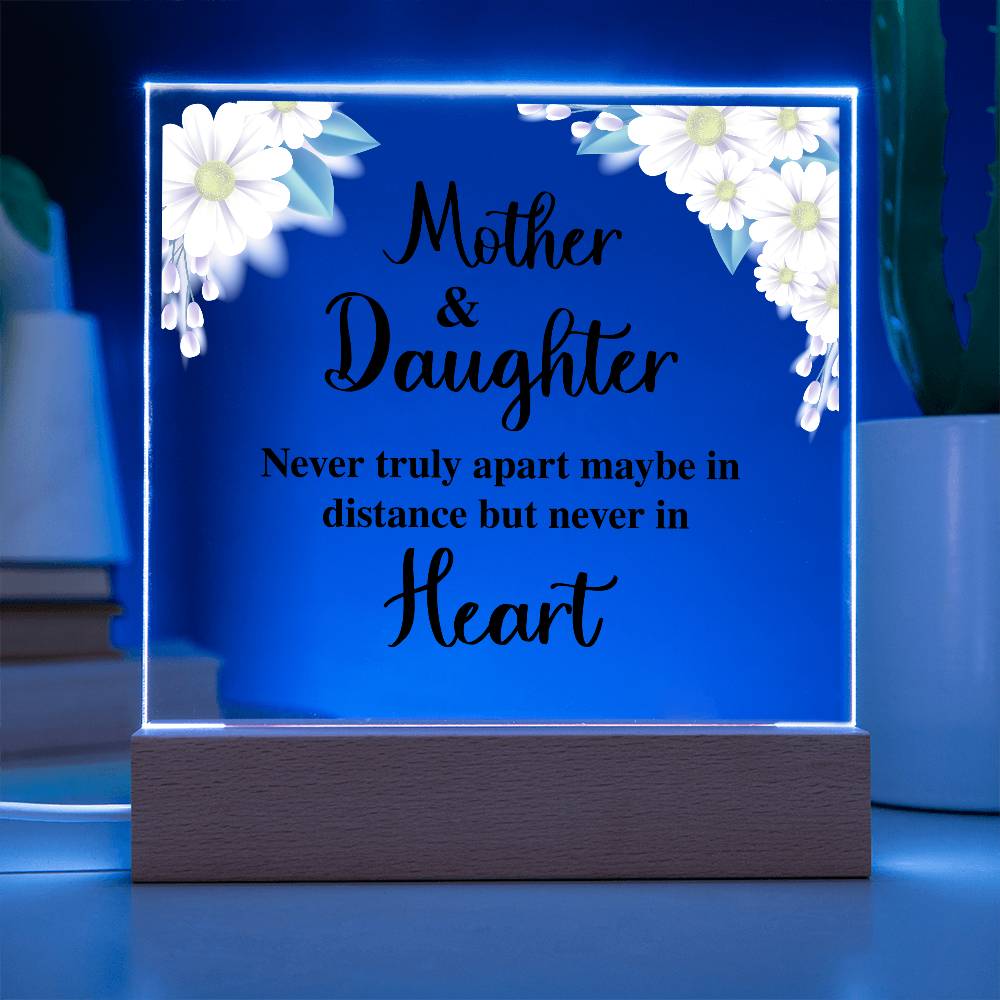 To My Daughter – Distance Square Plaque