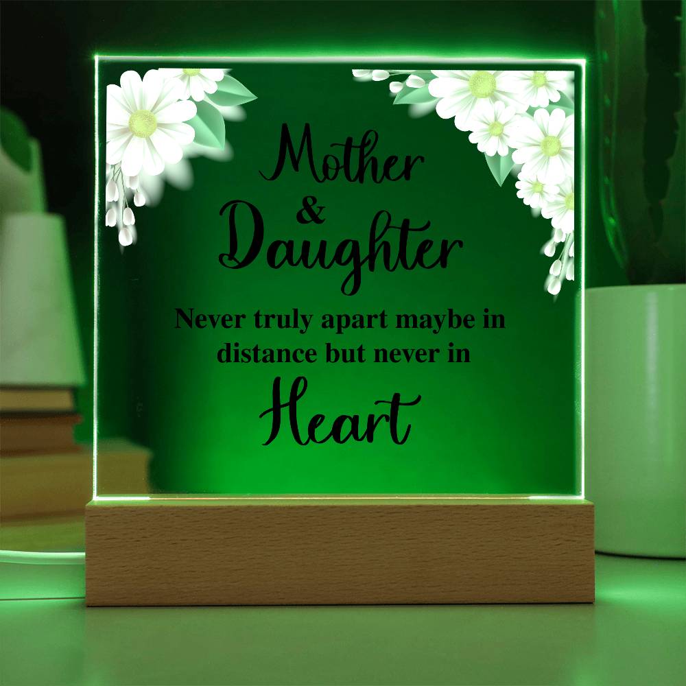 To My Daughter – Distance Square Plaque