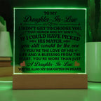 To My Daughter-in-Law – Honor Square Plaque