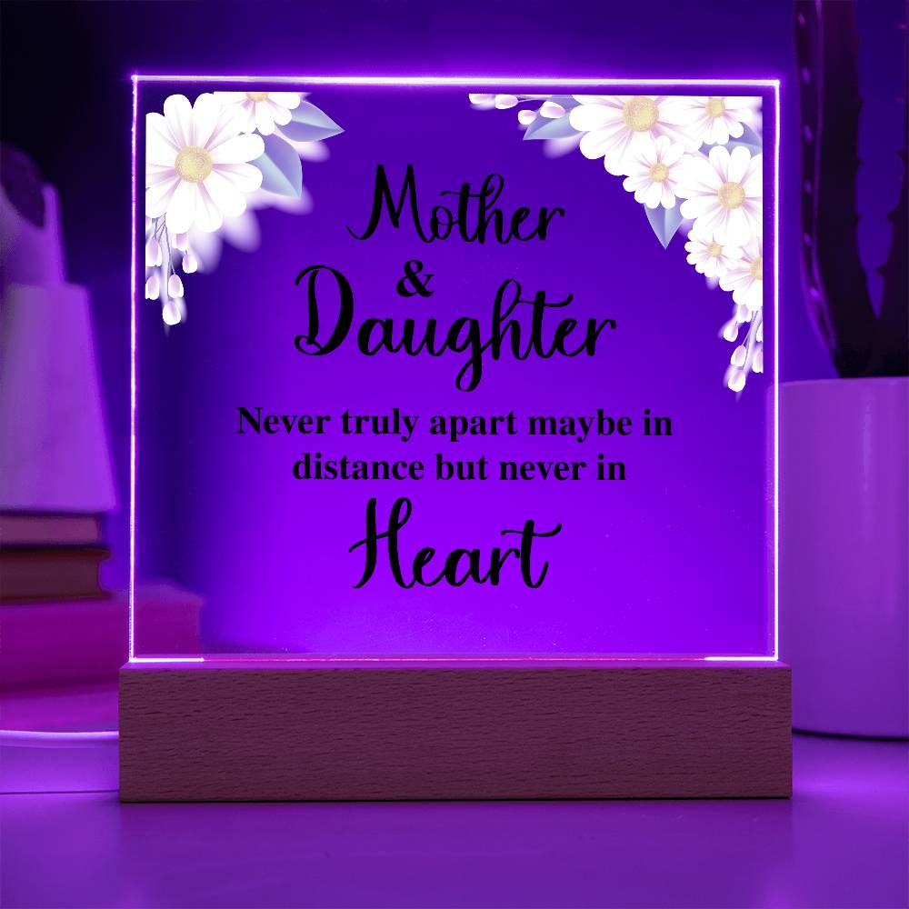 To My Daughter – Distance Square Plaque