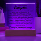 To My Daughter – Chapters Square Plaque